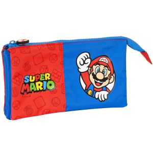 Super Mario Bros triple pencil case